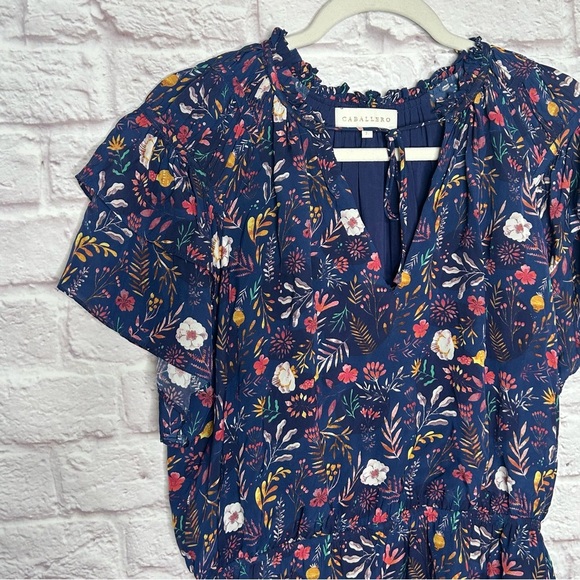Caballero Floral Navy Mini Dress - Picture 10 of 16
